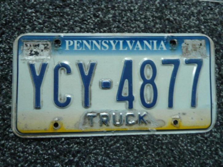 Kentekenplaat licenseplate Pennsylvania 2 USA, Verzamelen, Automerken, Motoren en Formule 1, Gebruikt, Auto's, Verzenden