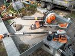 Stihl blazer bosmaaier heggenschaar accus en lader, Ophalen, Stihl, Gebruikt, Accu