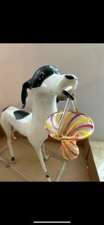 Antieke oude kerstversiering Lauscha melkglas, Diversen, Kerst, Ophalen of Verzenden, Zo goed als nieuw