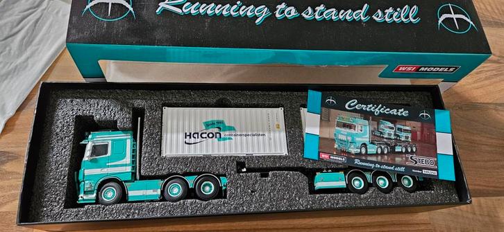 WSI Stebo DAF, Hobby en Vrije tijd, Modelauto's | 1:50, Zo goed als nieuw, Bus of Vrachtwagen, Wsi, Ophalen of Verzenden