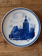 Mooi oud delfts blauw wandbord van de herv. Kerk in Terborg, Ophalen of Verzenden