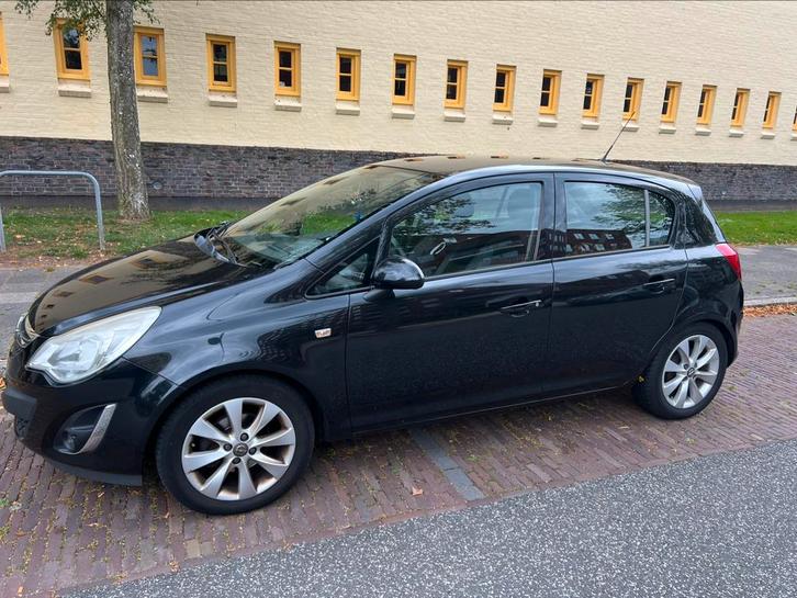 Opel Corsa 1.4 16V 5D 2012 Zwart, Auto's, Opel, Particulier, Corsa, Benzine, B, Hatchback, Handgeschakeld, Origineel Nederlands