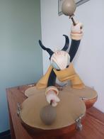 Donald Duck on Drums polystone zeldzaam, Ophalen of Verzenden, Donald Duck, Gebruikt, Beeldje of Figuurtje