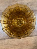 Nest schalen okerbruin glas retro, Huis en Inrichting, Ophalen of Verzenden, Gebruikt