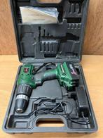 Accuboormachine 18V in koffer met accu en lader, Doe-het-zelf en Verbouw, Gereedschap | Boormachines, Gebruikt, Variabele snelheid