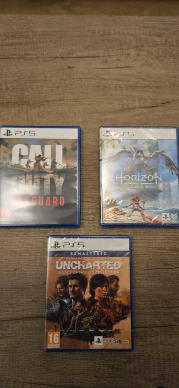 Playstation 5 spellen| horizon forbidden west| cod|Uncharted