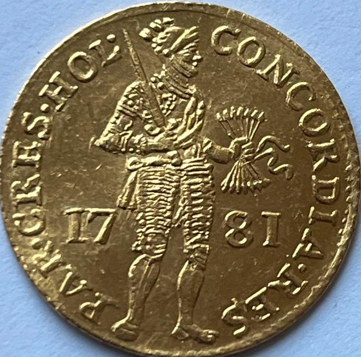 Holland gouden dukaat 1781 heel mooi exemplaar, Postzegels en Munten, Munten | Nederland, Losse munt, Overige waardes, Vóór koninkrijk