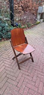 Houten klapstoel, Ophalen, Gebruikt, Bruin, Vintage