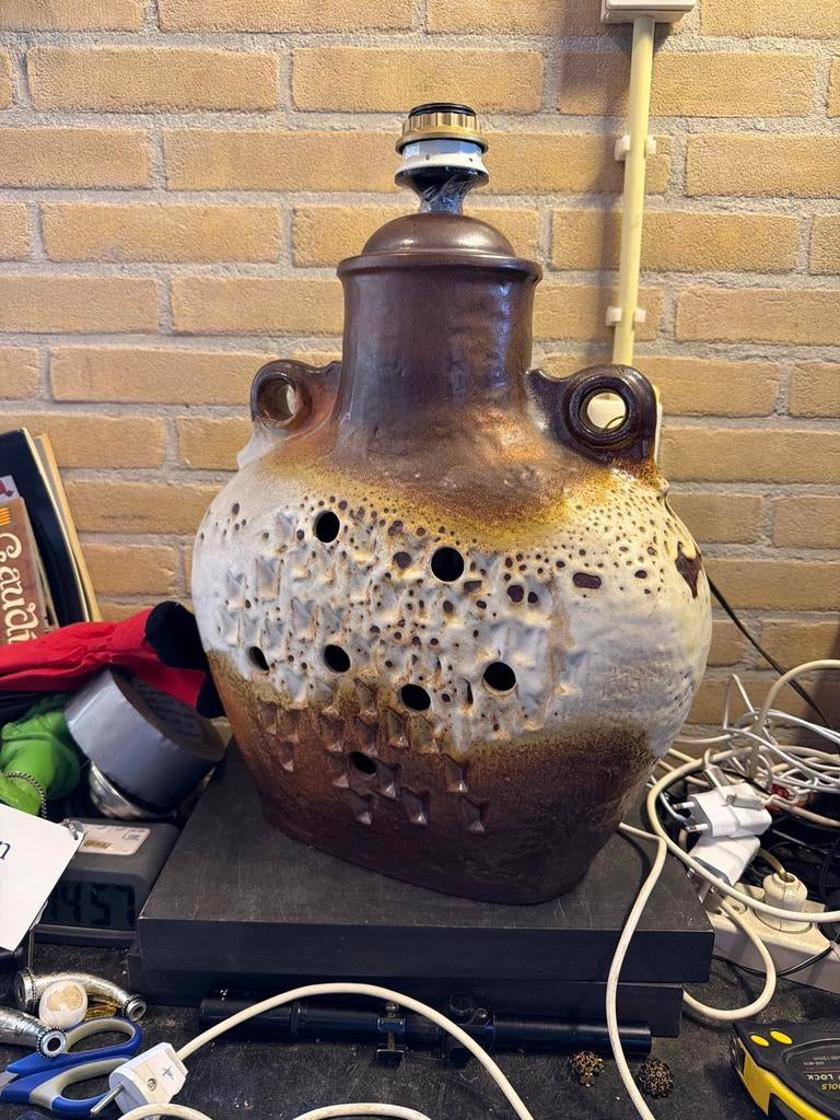 Vintage Onderkant west germany looks lamp, W g, Vintage, Ophalen of Verzenden, Zo goed als nieuw