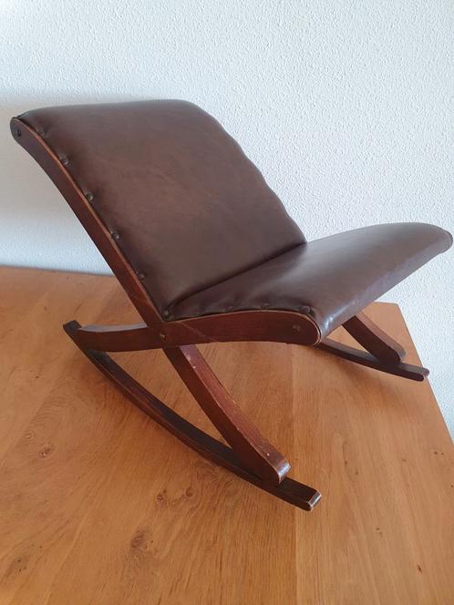 Vintage voetenbank, in goede staat, Huis en Inrichting, Banken | Voetenbanken en Poefen, Gebruikt, Minder dan 50 cm, 50 tot 75 cm