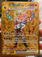 Cinderace ex Tera Gold - Zeldzame Pokémonkaart!, Ophalen of Verzenden, Zo goed als nieuw, Losse kaart, Foil