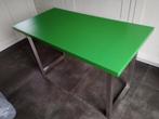 Ikea Lack bureau en 4 boekenplanken groen,, Huis en Inrichting, Bureaus, Ophalen, Gebruikt