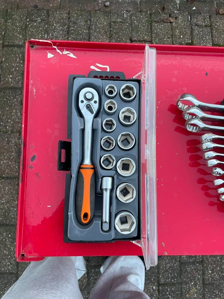 Doppenset, Doe-het-zelf en Verbouw, Gereedschap | Handgereedschap, Ophalen of Verzenden, Zo goed als nieuw