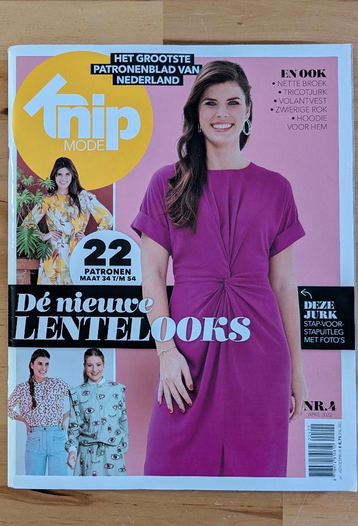 Knip mode nr 4 april 2022, Hobby en Vrije tijd, Kledingpatronen, Gebruikt, Vrouw, Knipmode, Ophalen of Verzenden