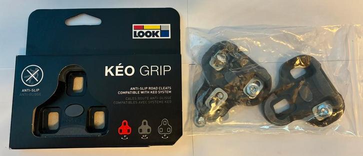 Look Keo Grip schoenplaatjes 2 paar zero float (zwart), Fietsen en Brommers, Fietsonderdelen, Nieuw, Racefiets, Crankstel of Pedalen