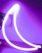 Neon LED verlichting 'Halve maan' blauw USB en Batterijen, Ophalen of Verzenden, Nieuw