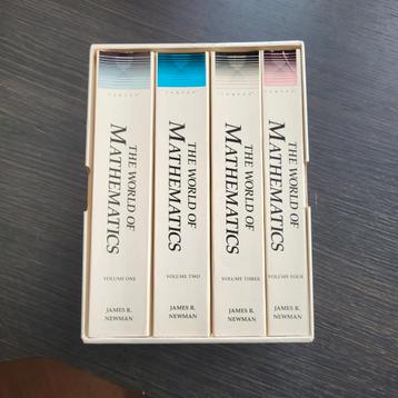 The World of Mathematics, 4 delen, 2500 pp. James R. Newman beschikbaar voor biedingen