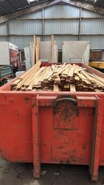 Twee 18 m3 containers planken/ hout, Doe-het-zelf en Verbouw, Hout en Planken, Ophalen, Gebruikt, 25 tot 50 mm, Plank