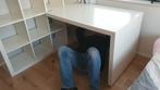 Ikea bureau 115 x 78 cm voor aan Kallax kast, wit, Zo goed als nieuw, Ophalen, Bureau