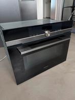 Siemens Inbouw Combi Oven 45cm CM876G0B6, Zo goed als nieuw, Oven met grill, Inbouw, 45 tot 60 cm