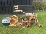 Hamster kooi (glazen) compleet met diverse assecoires, Dieren en Toebehoren, Knaagdieren en Konijnen | Hokken en Kooien, Ophalen of Verzenden