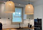 Twee hanglampen rotan riet sissy boy zara home palmblad, Ophalen of Verzenden, Zo goed als nieuw, Rond