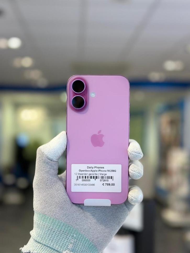 Openbox Apple iPhone 16 256GB, Telecommunicatie, Overige Telecommunicatie, Zo goed als nieuw, Ophalen of Verzenden