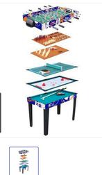 Multi Game Tafel 10-in-1 mist de stangen van de voetbaltafel, Een of twee spelers, Ophalen, Nieuw