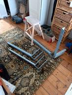 Balkon waslijnset, Ophalen, Zo goed als nieuw, Wasrek