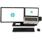Hp / Ergotron laptop en scherm standaard, Ophalen of Verzenden, Gebruikt, HP, In hoogte verstelbaar