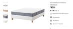 Ikea boxspring / bed 140 x 200 cm, Boxspring, Gebruikt, 140 cm, Wit