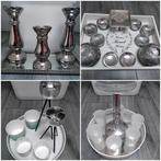 Sets kaarsenhouders, Ophalen of Verzenden, Zo goed als nieuw, Overige materialen, Minder dan 25 cm