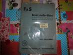 F & S onderdelen-lijst voor SACHS-motoren  slecht exemplaar), Ophalen of Verzenden, Gebruikt