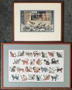 Geborduurde katten, Ophalen, Zo goed als nieuw, Borduurpakket