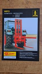 Folder WIFO aanbouw hefmasten voor tractor, trekker, Ophalen of Verzenden, Zo goed als nieuw, Folder