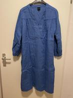 Jurk Josephine & Co linnen blauw maat 42, Josephine & Co, Maat 42/44 (L), Zo goed als nieuw, Knielengte