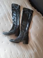Leren overknee laarzen 41, Kleding | Dames, Schoenen, Ophalen of Verzenden, Zo goed als nieuw, Zwart, Hoge laarzen