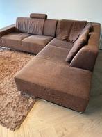 Hoekbank met hocker, Huis en Inrichting, Banken | Bankstellen, Ophalen, 250 tot 300 cm, Gebruikt, Hoekbank