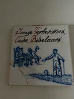 5 tegeltjes oa.Jonge Verkwisters, Oude Bedelaars,, Antiek en Kunst, Antiek | Wandborden en Tegels, Ophalen of Verzenden