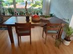 Houten Eettafel, Ophalen, Gebruikt, 200 cm of meer, 50 tot 100 cm