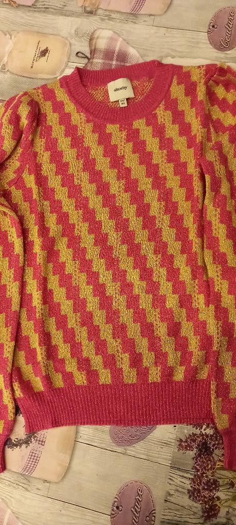 feestelijke 'glitterpull' Shoeby maat 134-140, Kinderen en Baby's, Kinderkleding | Maat 134, Zo goed als nieuw, Meisje, Trui of Vest