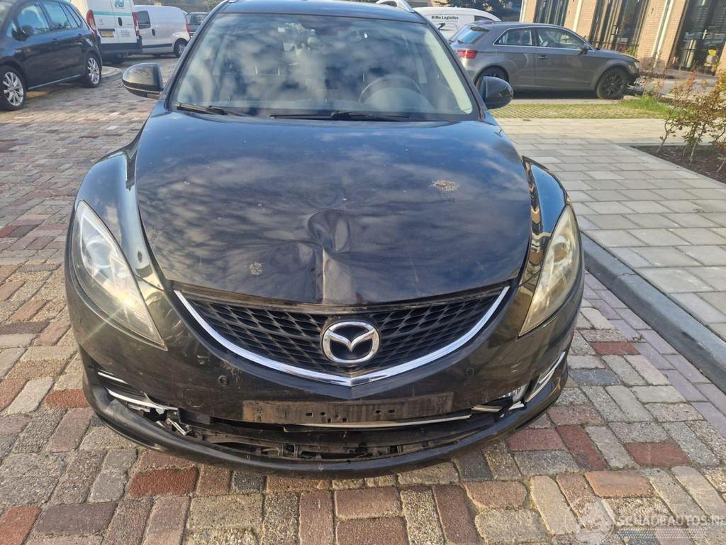 Mazda 6 1.8 BUSINESS (bj 2009), Auto diversen, Schadeauto's, Zwart, Stationwagon, Handgeschakeld, Mazda