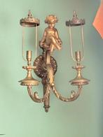 Antieke koperen /bronze wandlamp, Ophalen