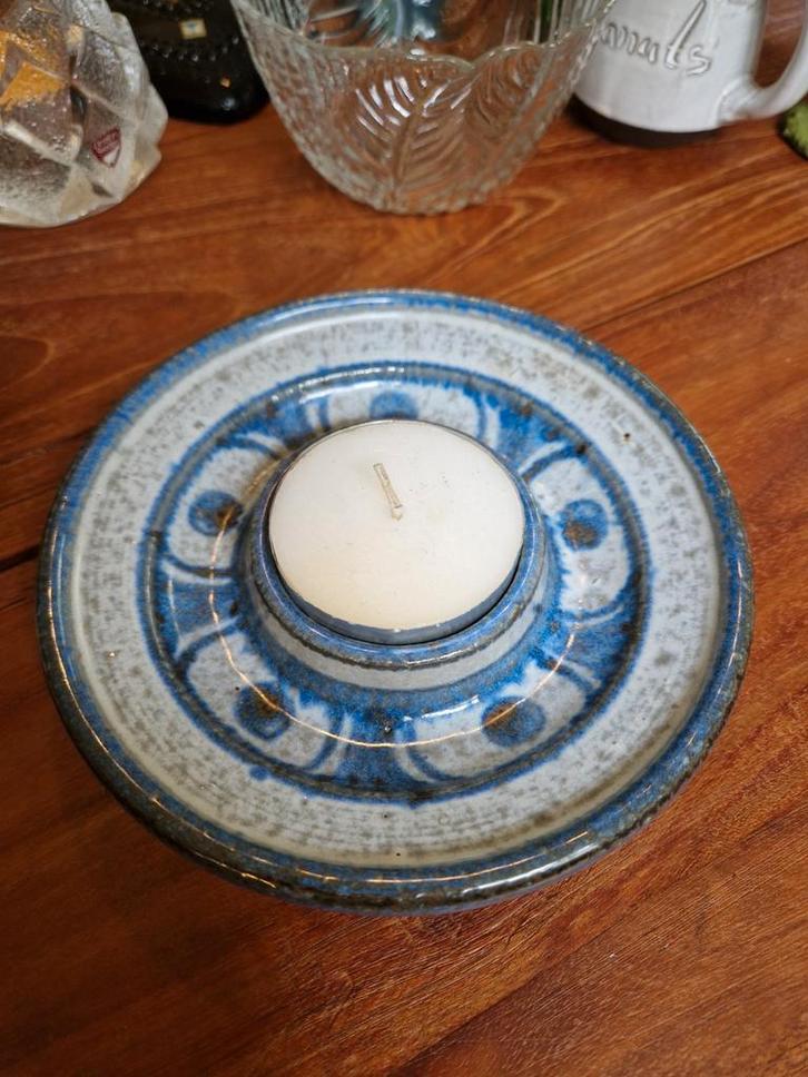 Deens Keramiek Kandelaar Grote Waxinelicht of Stompkaars, Huis en Inrichting, Woonaccessoires | Kandelaars en Kaarsen, Zo goed als nieuw