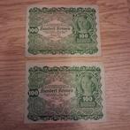 100 kronen uit 1922, Ophalen of Verzenden, Overige landen, 100 euro