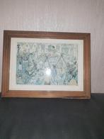 Anton Pieck Prent in Lijst, Ophalen of Verzenden