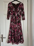 Elegante Hunza jurk met bloemen applicaties - Maat XL, Bruin, Maat 46/48 (XL) of groter, Ophalen of Verzenden, Hunza