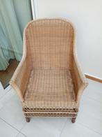 Rotan stoel, Huis en Inrichting, Ophalen, Gebruikt, Bruin, Riet of Rotan