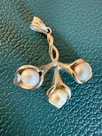 R250/ Zilveren Kelk Hanger met Parels, Gebruikt, Verzenden, X, Zilver