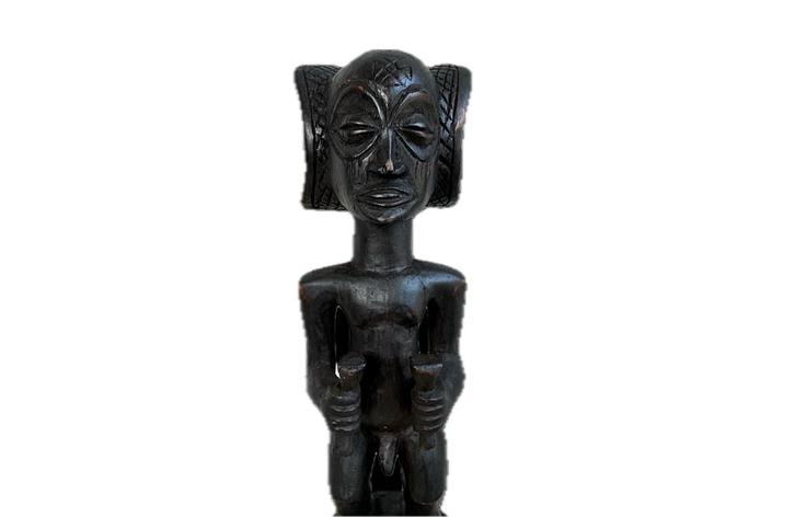 Afrikaanse Chokwe Chilunga voorouderfiguur 25 cm, Antiek en Kunst, Kunst | Niet-Westerse kunst, Verzenden